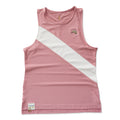 Tracksmith Women's Van Cortlandt Singlet Women's Tops - BlackToe Running#colour_dusty-rose-ivory