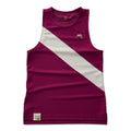 Tracksmith Women's Van Cortlandt Singlet Women's Tops - BlackToe Running#colour_reapberry-ivory