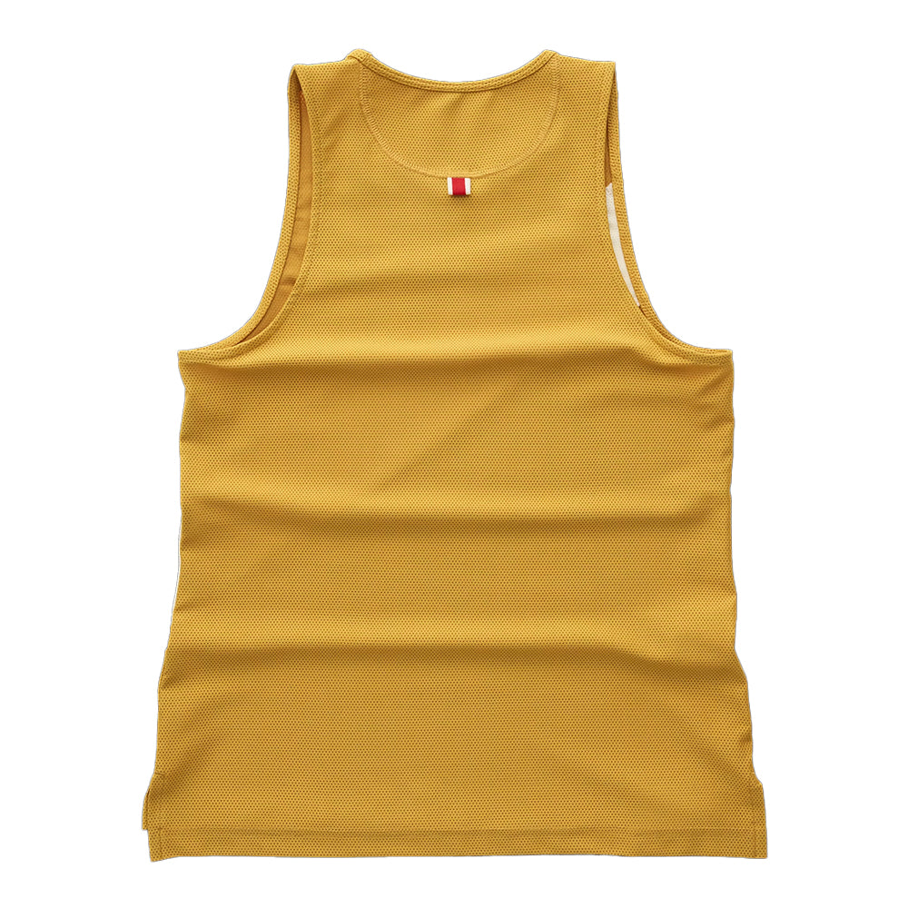 Tracksmith Women's Van Cortlandt Singlet Women's Tops - BlackToe Running#colour_narcissus-ivory