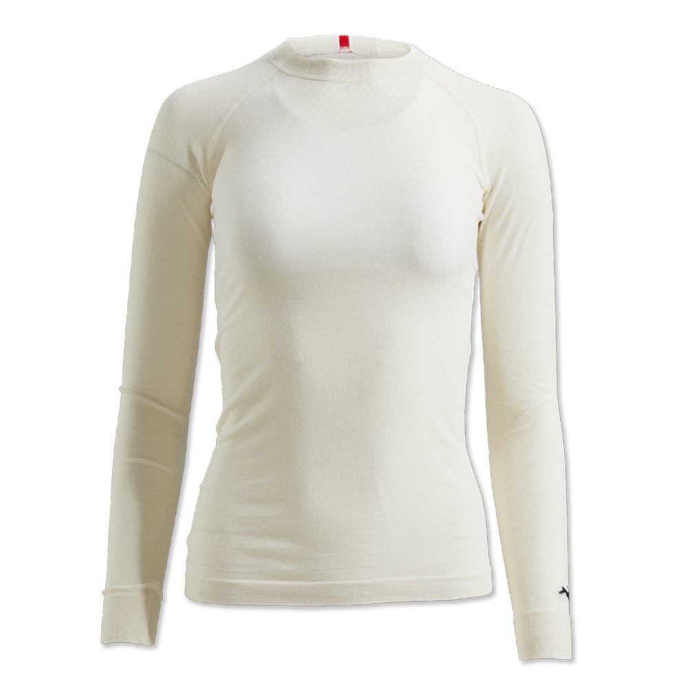 Tracksmith Women's Brighton Base Layer Women's Tops - BlackToe Running#colour_ivory