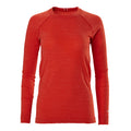 Tracksmith Women's Brighton Base Layer Women's Tops - BlackToe Running#colour_poinciana