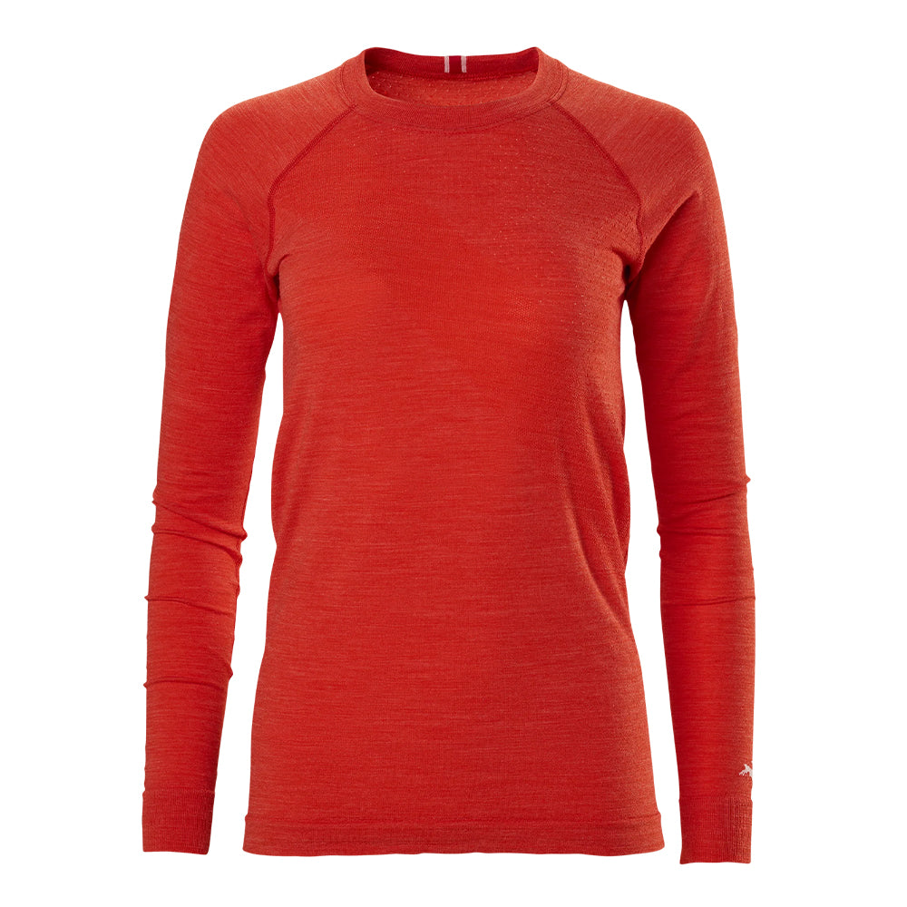 Tracksmith Women's Brighton Base Layer Women's Tops - BlackToe Running#colour_poinciana
