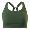 Tracksmith Women's Allston Adjustable Bra - BlackToe Running#colour_forest