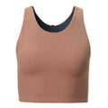 Tracksmith Women's Lane Five Crop Top Women's Tops - BlackToe Running#colour_macaron