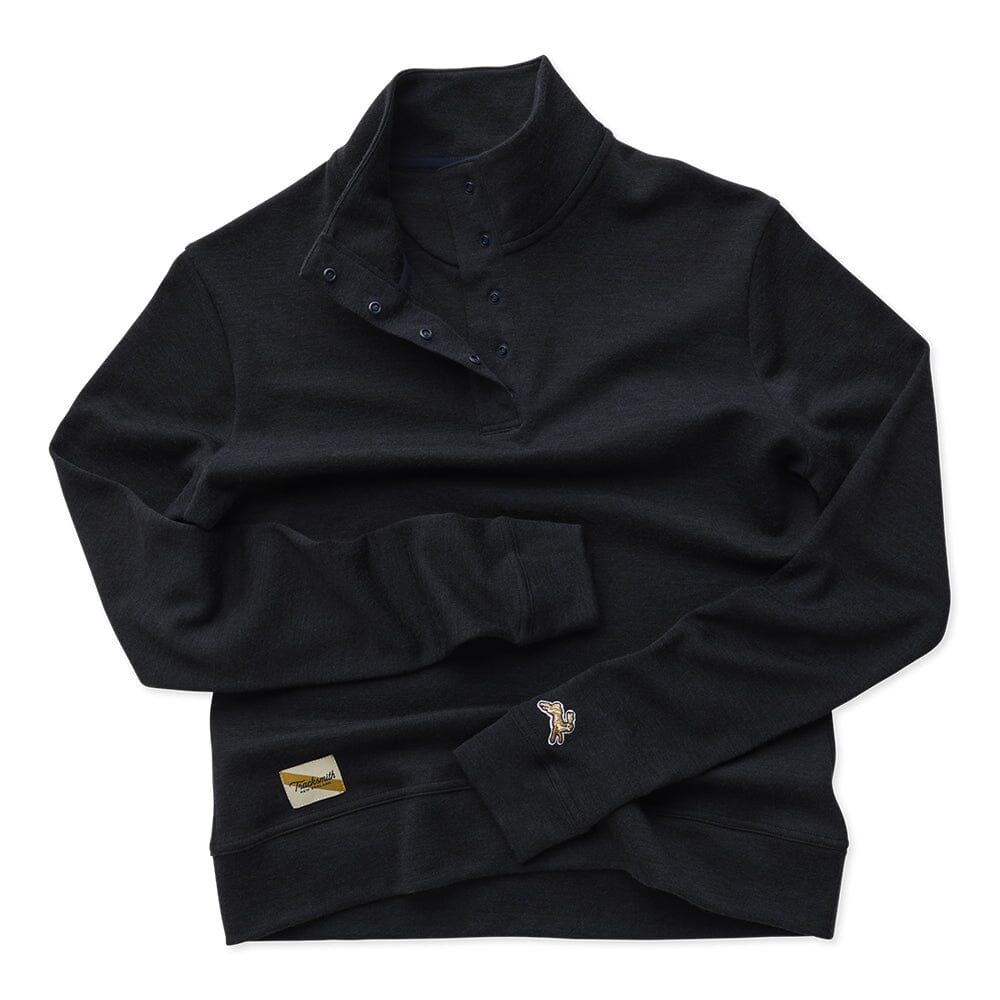 Tracksmith Women's Downeaster Quarter Snap - BlackToe Running#colour_navy