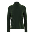 Tracksmith Women's Session Quarter Zip - BlackToe Running#colour_forest