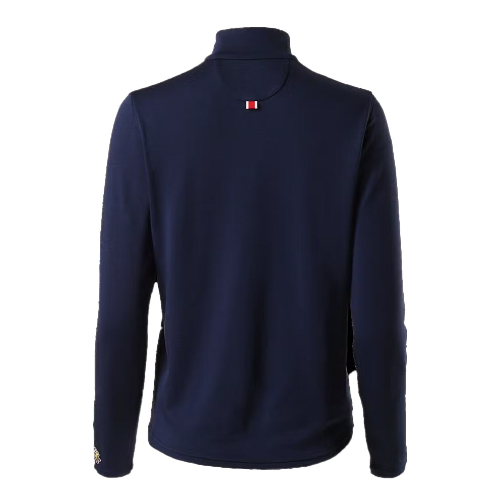 Tracksmith Women's Session Quarter Zip - BlackToe Running#colour_navy