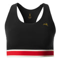 Tracksmith Women's Run Medium Support Bra - BlackToe Running#colour_black