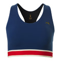 Tracksmith Women's Run Medium Support Bra - BlackToe Running#colour_indigo
