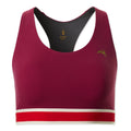 Tracksmith Women's Run Medium Support Bra - BlackToe Running#colour_red-plum