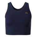 Tracksmith Women's Turnover Crop Top - BlackToe Running#colour_navy