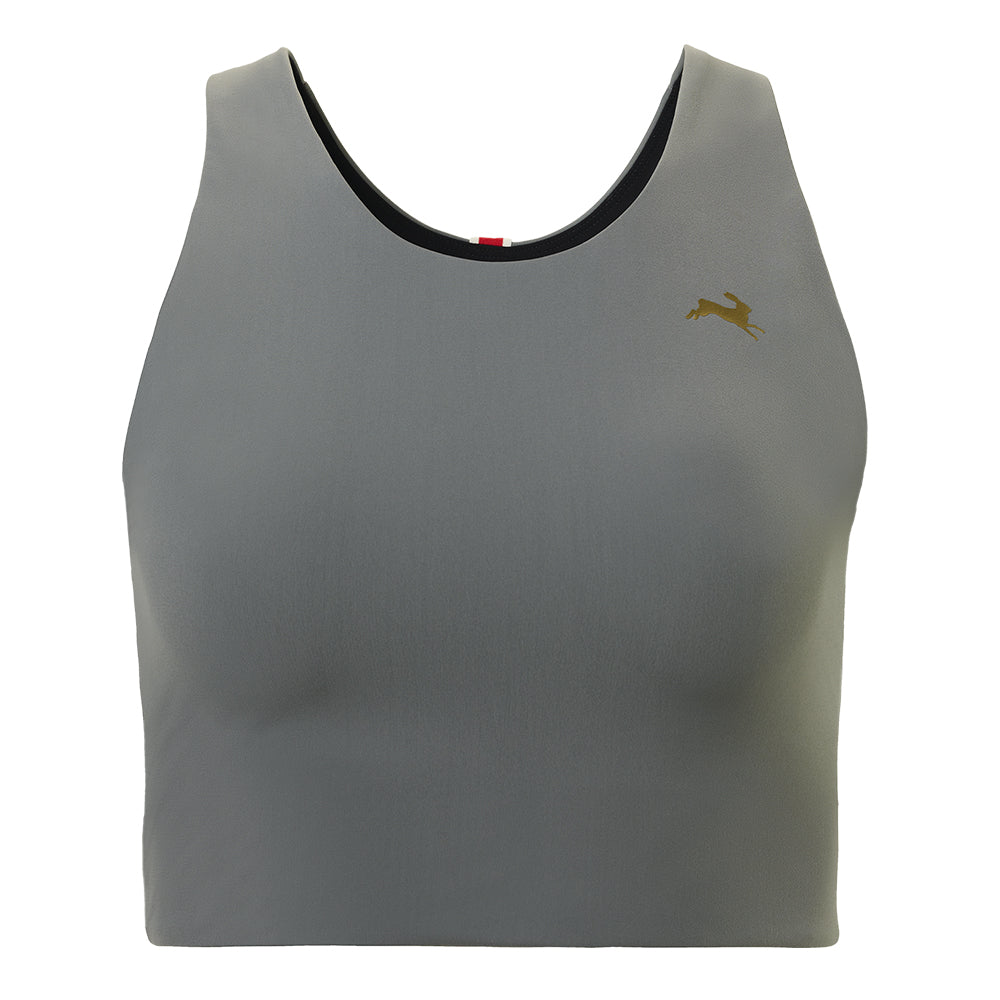 Tracksmith Women's Turnover Crop Top - BlackToe Running#colour_sedona-sage