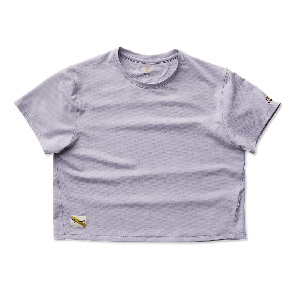 OT26 Marathon - Tracksmith Women's Session Crop Tee - BlackToe Running