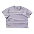 OT26 Marathon - Tracksmith Women's Session Crop Tee - BlackToe Running#colour_lavender-aura