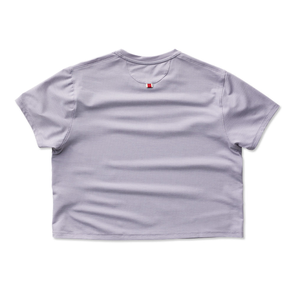 OT26 Marathon - Tracksmith Women's Session Crop Tee - BlackToe Running