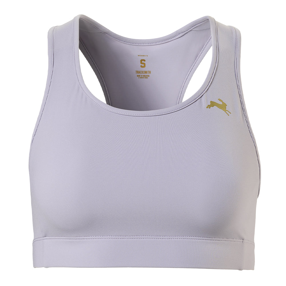 Tracksmith Women's Allston Bra - BlackToe Running#colour_lavender-aura