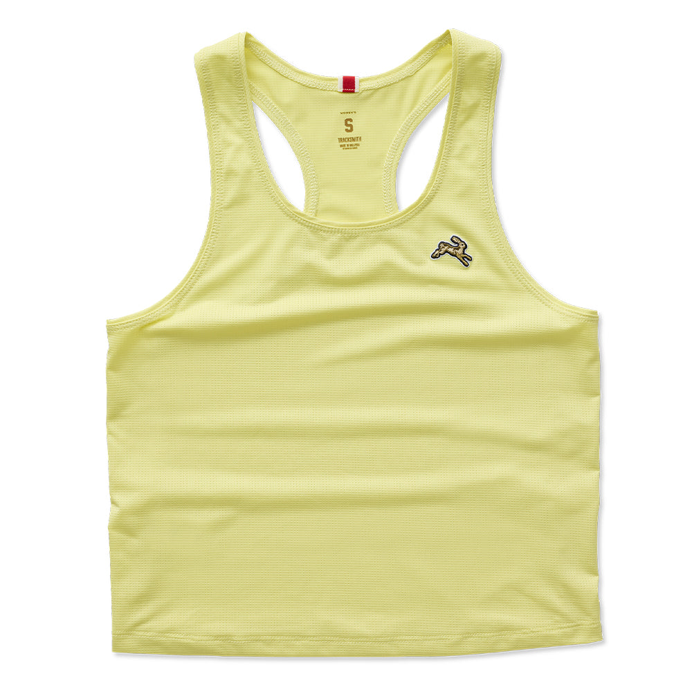 Tracksmith Women's Twilight Crop Tank - BlackToe Running#colour_charlock
