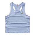 Tracksmith Women's Twilight Crop Tank - BlackToe Running#colour_steel-blue