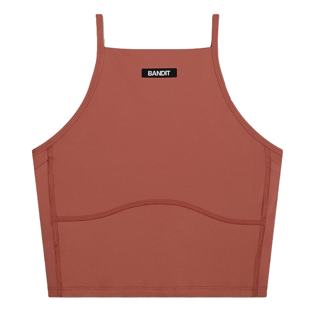 Bandit Running Women's Stamina™ 7 Pocket Nova Crop - BlackToe Running#colour_baked-clay