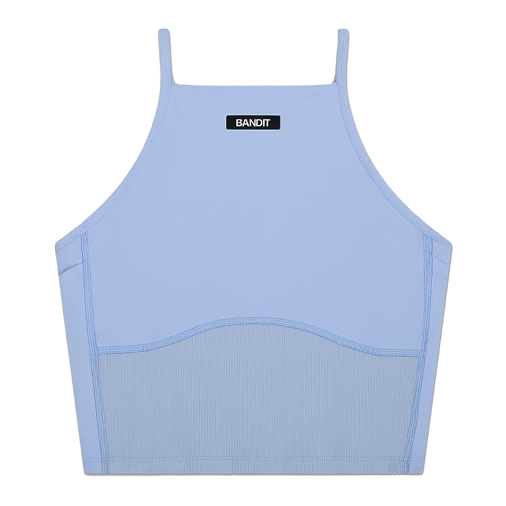 Bandit Running Women's Stamina™ 7 Pocket Nova Crop - BlackToe Running#colour_breeze-blue