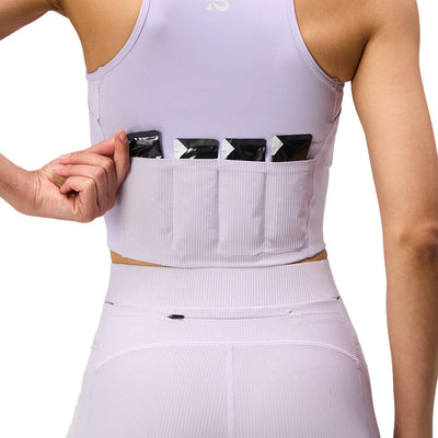 Bandit Running Women's Stamina™ 7 Pocket Nova Crop - BlackToe Running#colour_light-thistle