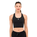 Bandit Running Women's Stamina™ Scoop Neck Race Crop - BlackToe Running#colour_black