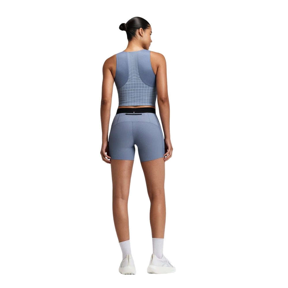 Bandit Running Women's Vanisher™ Square Neck Race Crop - BlackToe Running#colour_pavilion-blue