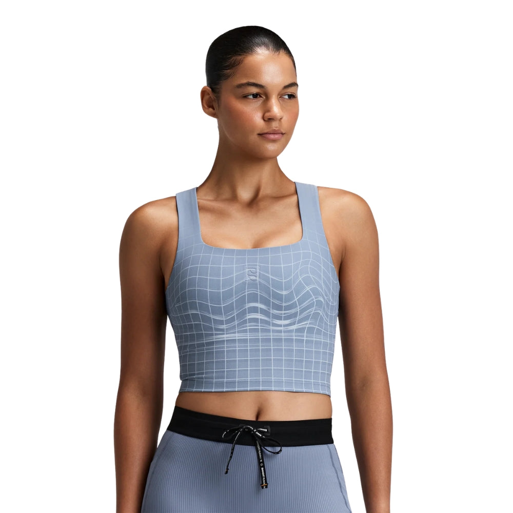 Bandit Running Women's Vanisher™ Square Neck Race Crop - BlackToe Running#colour_pavilion-blue