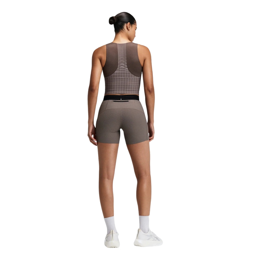 Bandit Running Women's Vanisher™ Square Neck Race Crop - BlackToe Running#colour_cocoa