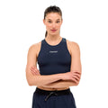 Bandit Running Women's STAMINA™ Compression Race Crop - BlackToe Running#colour_ny-navy