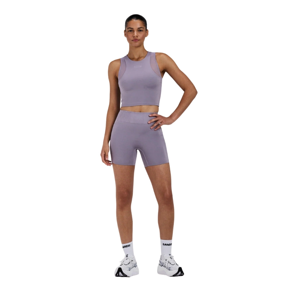 Bandit Running Women's Stamina-V Lyra Race Crop - BlackToe Running