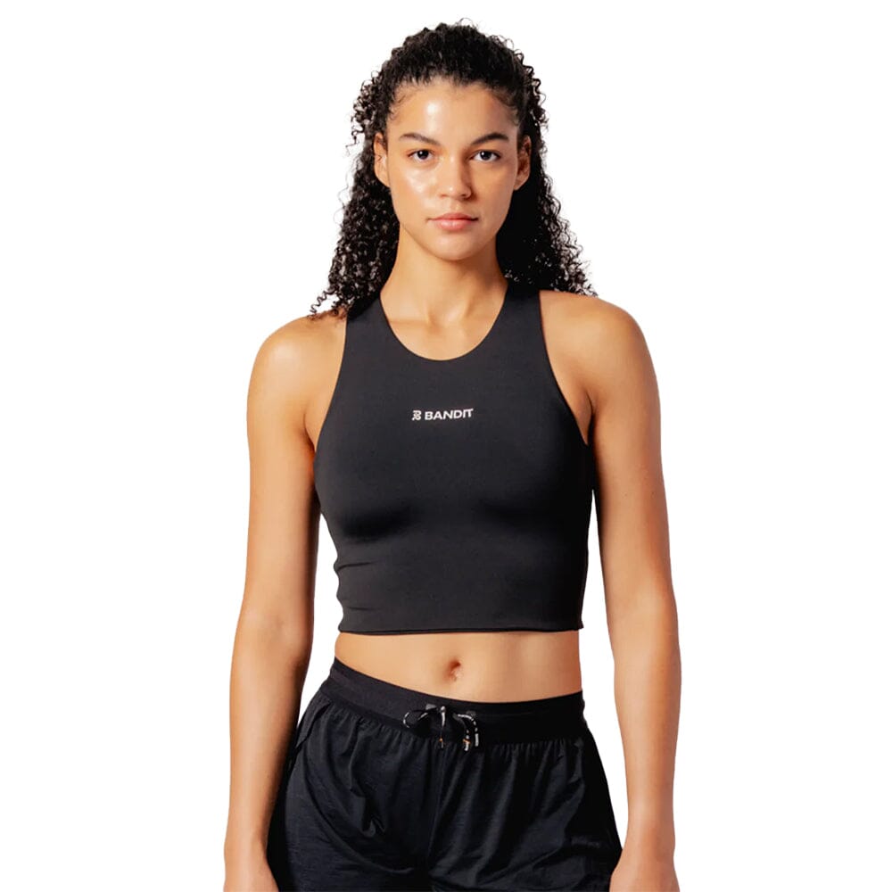 Bandit Running Women's STAMINA™ Compression Race Crop - BlackToe Running#colour_black