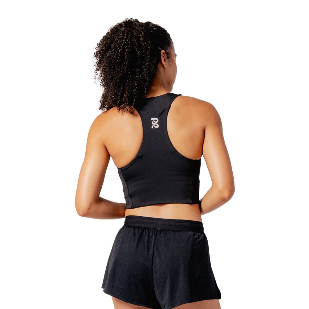 Bandit Running Women's STAMINA™ Compression Race Crop - BlackToe Running#colour_black
