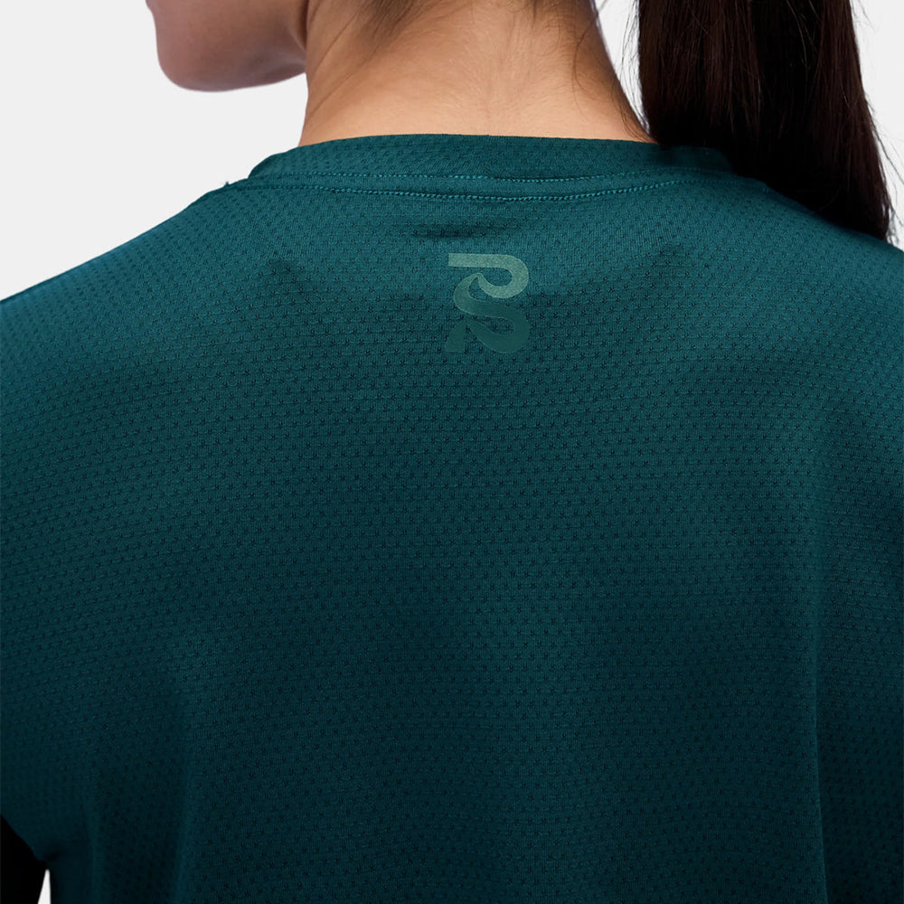 Bandit Running Women's Micromesh™ Long Sleeve Tee - BlackToe Running#colour_storm