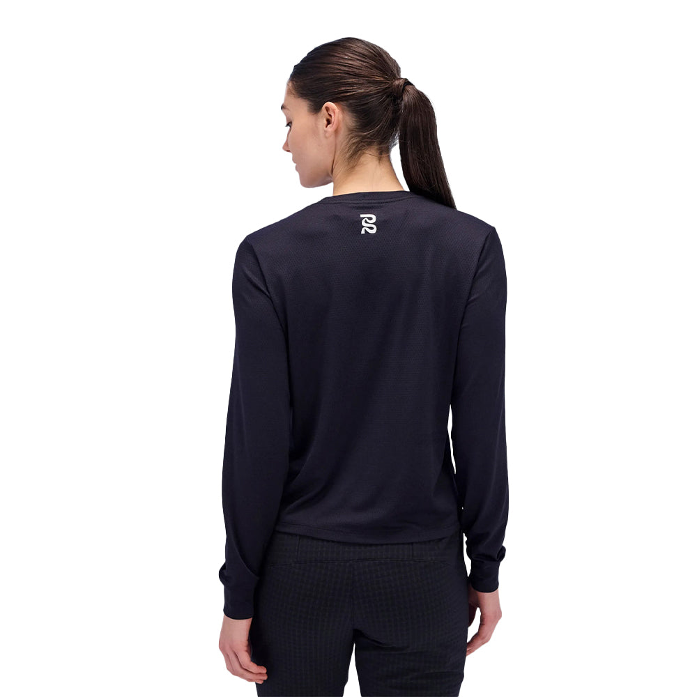 Bandit Running Women's Micromesh™ Long Sleeve Tee - BlackToe Running#colour_black