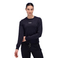 Bandit Running Women's Micromesh™ Long Sleeve Tee - BlackToe Running#colour_black