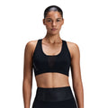 Bandit Running Women's Stamina-V™ GeoMesh™ V-Neck Run Bra - BlackToe Running#colour_black