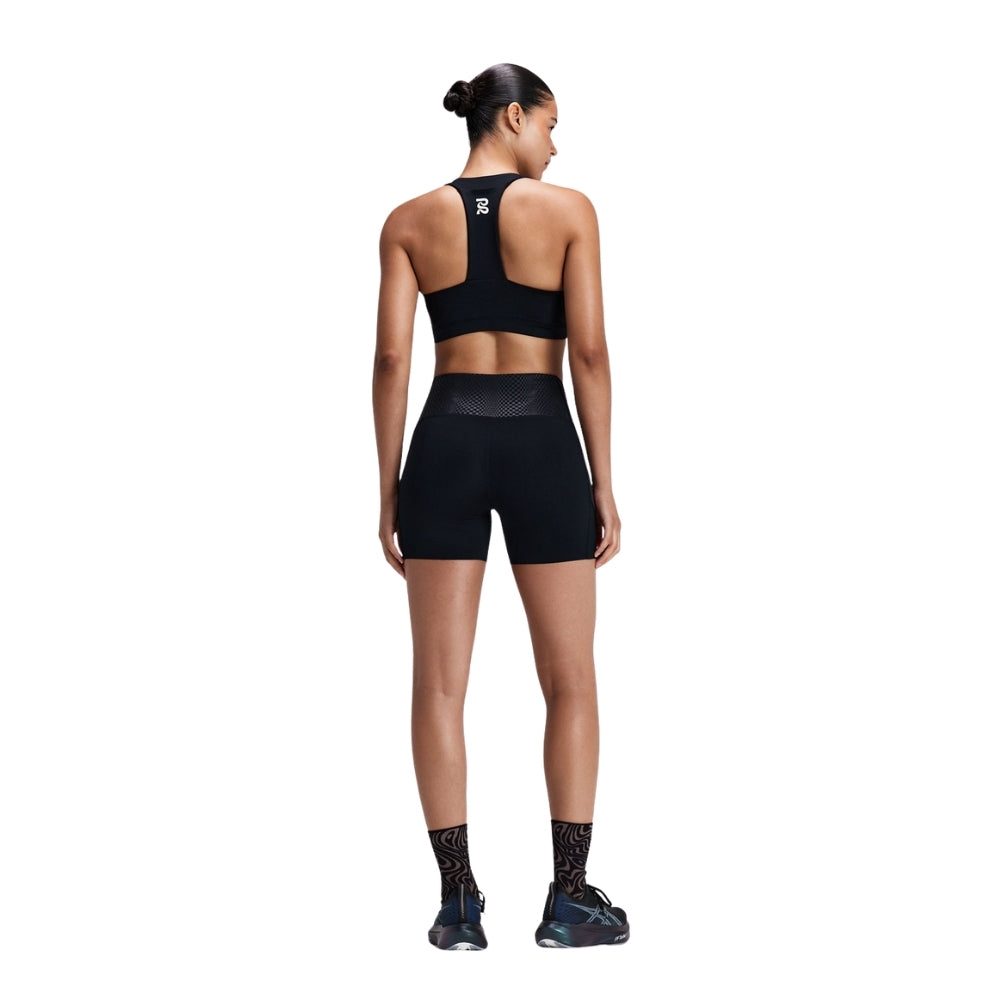 Bandit Running Women's Stamina-V™ GeoMesh™ V-Neck Run Bra - BlackToe Running