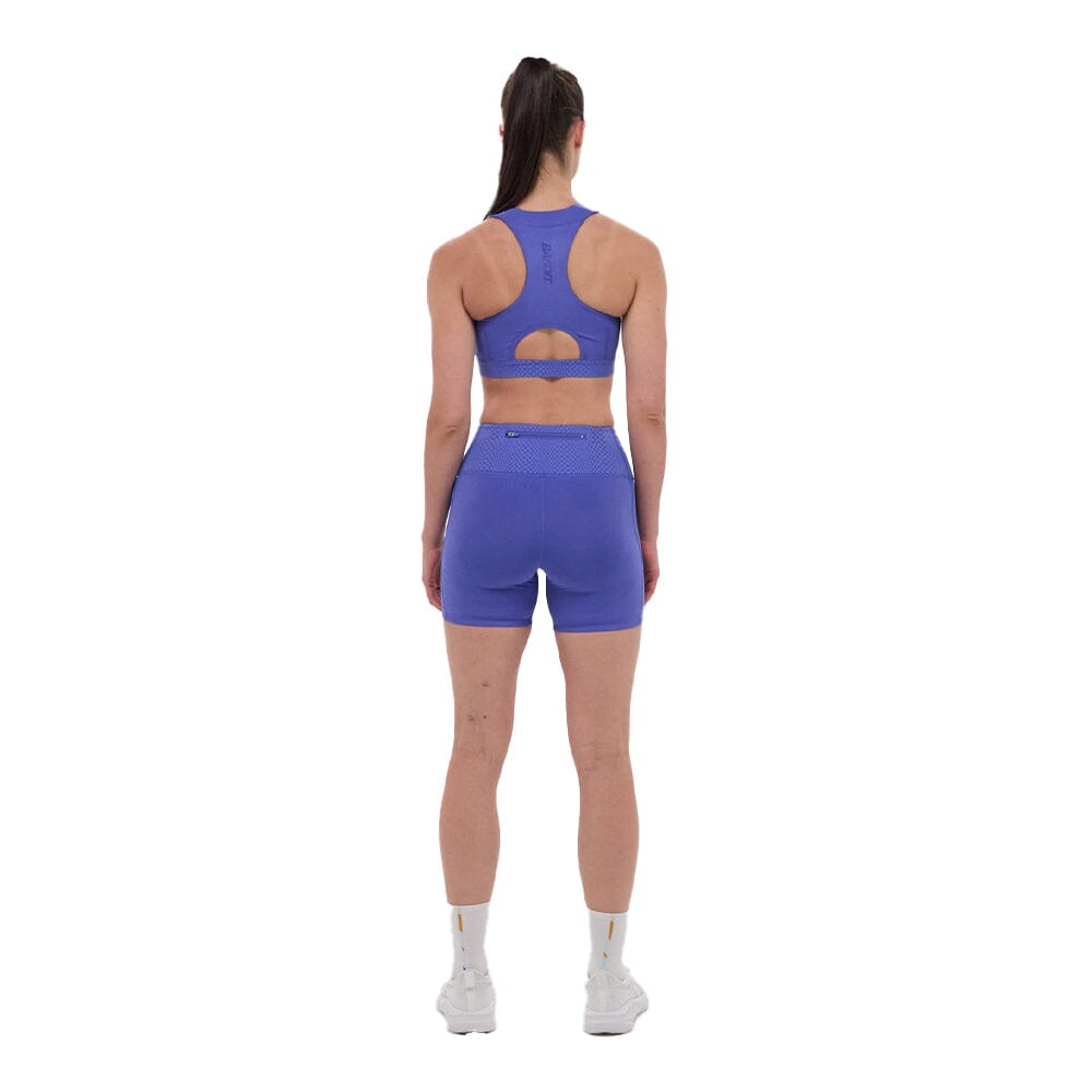 Bandit Running Women's STAMINA™ Scoop Neck Run Bra - BlackToe Running#colour_deep-peri-blue