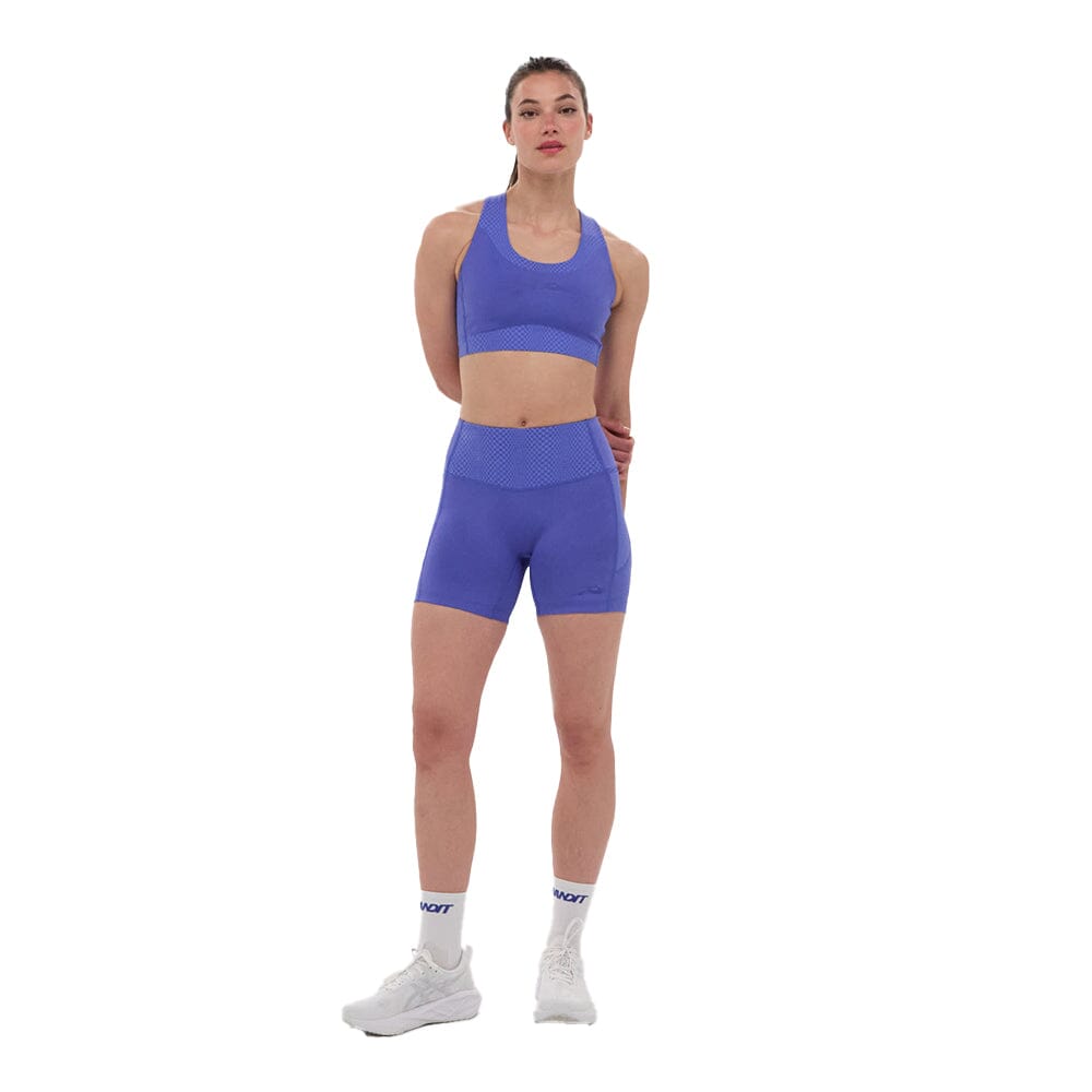 Bandit Running Women's STAMINA™ Scoop Neck Run Bra - BlackToe Running#colour_deep-peri-blue