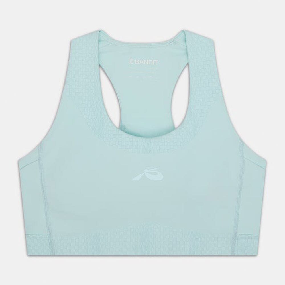 Bandit Running Women's STAMINA™ Scoop Neck Run Bra - BlackToe Running#colour_minty-blue