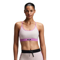 Bandit Running Women's Striped Cadence™ Strappy Run Bra - BlackToe Running#colour_plaster-orchid