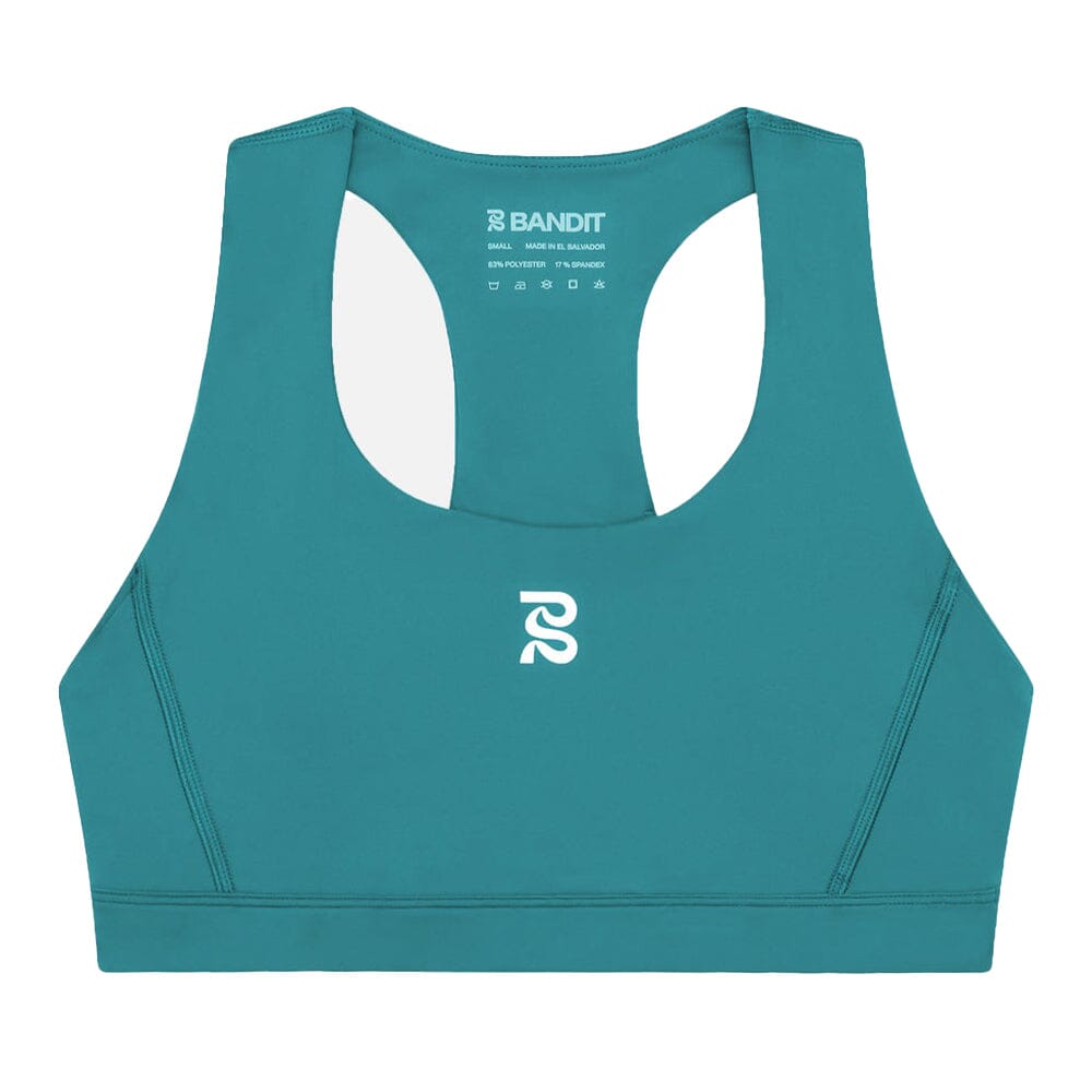 Bandit Running Women's STAMINA™ Scoop Neck Run Bra - BlackToe Running#colour_gulfstream