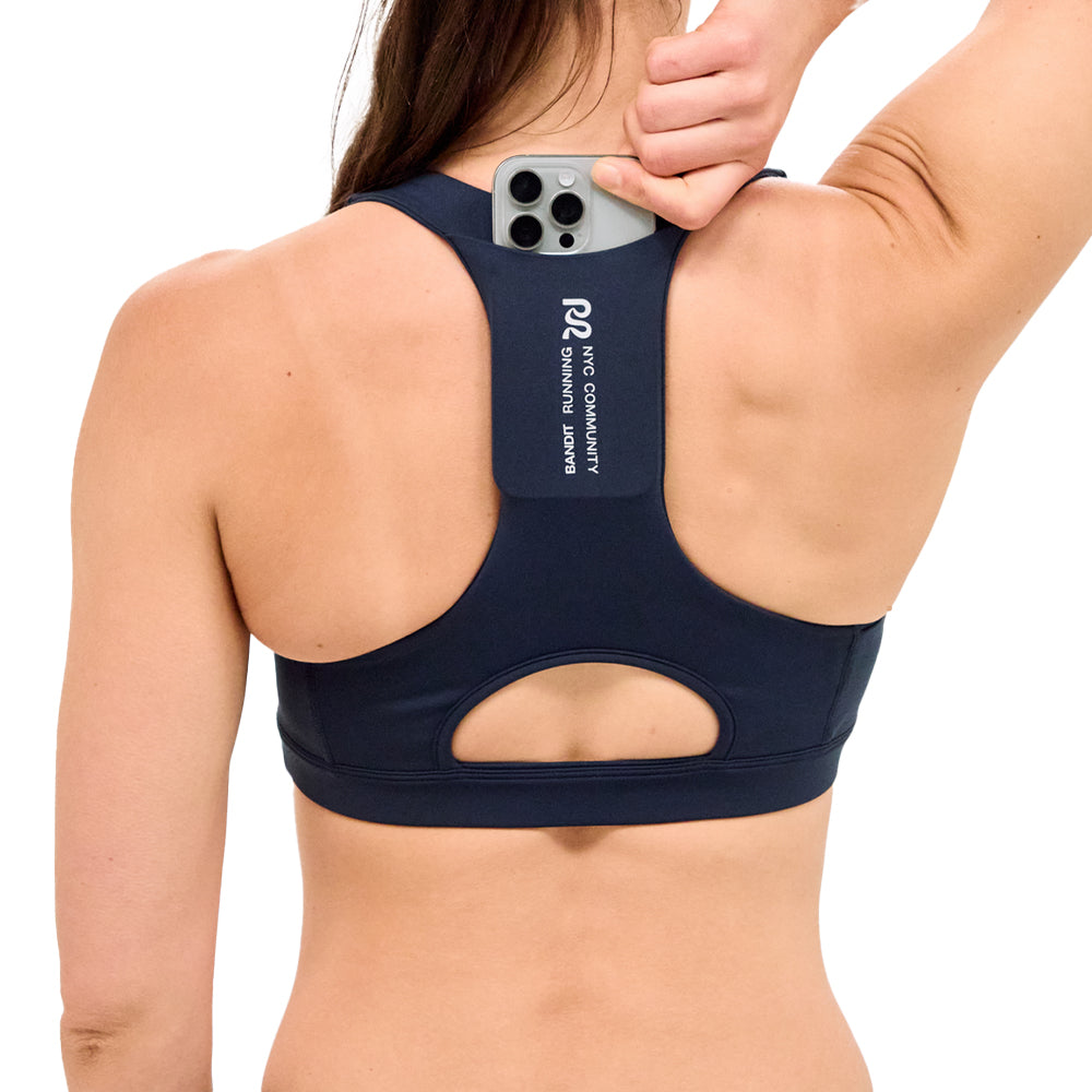 Bandit Running Women's STAMINA™ Scoop Neck Run Bra - BlackToe Running