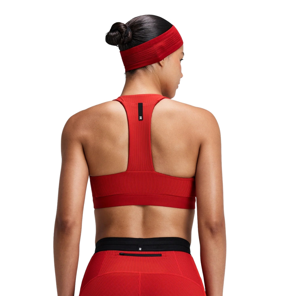 Bandit Running Women's Striped Cadence™ Scoop Neck T-Back Run Bra - BlackToe Running