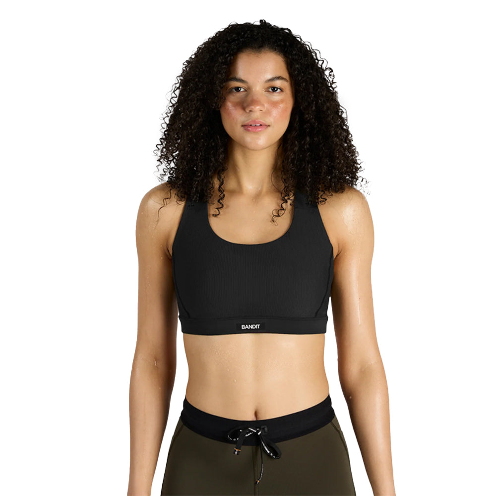 Bandit Running Women's Cadence™ Scoop Neck Run Bra - BlackToe Running