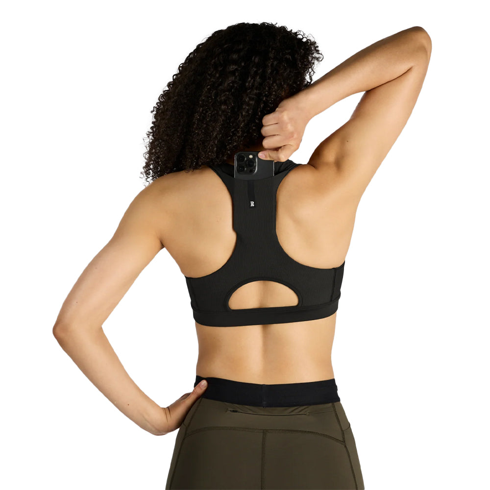 Bandit Running Women's Cadence™ Scoop Neck Run Bra - BlackToe Running