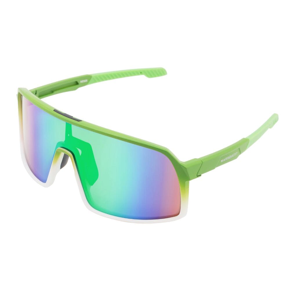 Marsquest Model S Sunglasses - White & Green - BlackToe Running