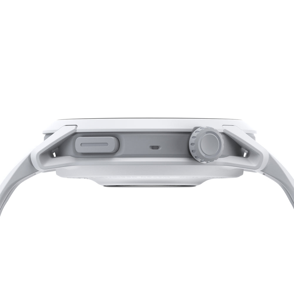 Coros Pace 4 - BlackToe Running#colour_white-with-white-silicone-band