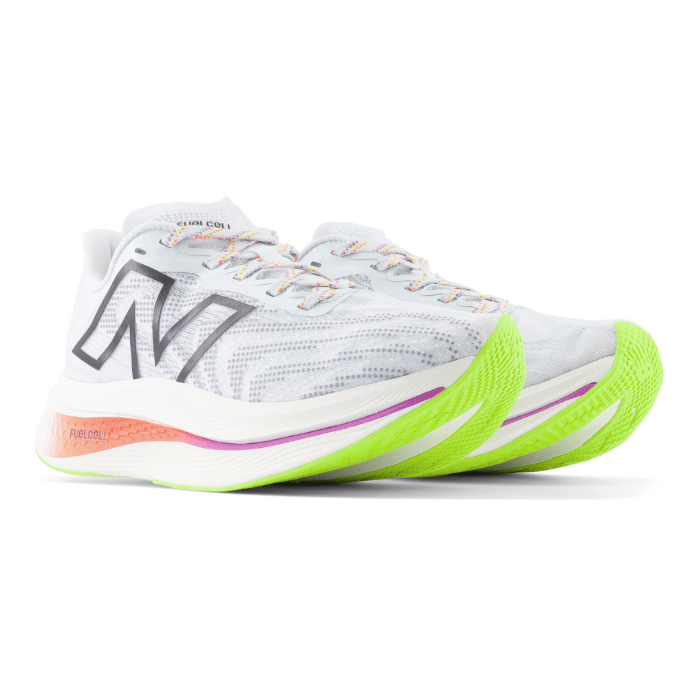 New Balance Women's FuelCell SuperComp Trainer v2 Women's Shoes - BlackToe Running#colour_ice-blue-neon-dragonfly